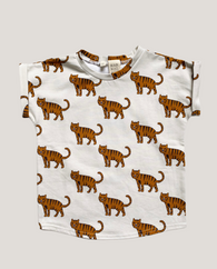 TIGER PRINTED NICO SLOUCH SHORT OR LONG SLEEVED T-SHIRT