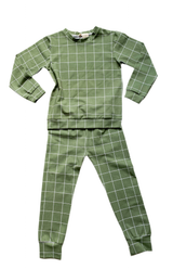 ALPINE GRID Organic Pyjamas set