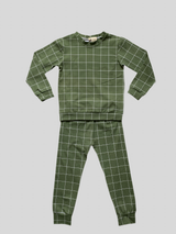 ALPINE GRID Organic Pyjamas set