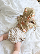 MUSHROOM reversible baby bonnet