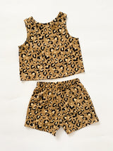 LEOPARD tank & short set