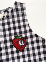 STRAWBERRY GINGHAM romper
