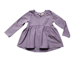 LILAC CARMEN PEPLUM LONG SLEEVED T-SHIRT