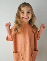 PAPER PLANES PENNY oversized pocket t-shirt dress