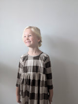 CHOCOLATE BLOCK CORD CHECK BEATRICE DRESS