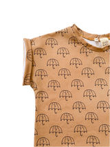 UMBRELLA PRINTED NICO SLOUCH LONG SLEEVED T-SHIRT