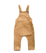 GRID PRINTED MYLA FRENCH TERRY DUNGAREES