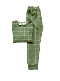 ALPINE GRID Organic Pyjamas set