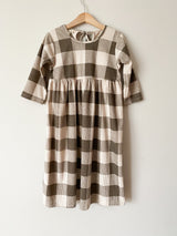 CHOCOLATE BLOCK CORD CHECK BEATRICE DRESS