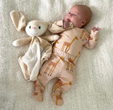 GIRAFFE footed baby leggings