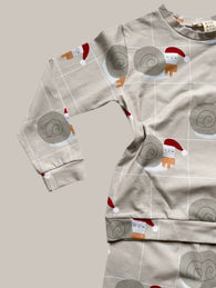 SANTA SNAIL ORGANIC Pyjamas set