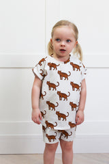 TIGER PRINTED NICO SLOUCH SHORT OR LONG SLEEVED T-SHIRT