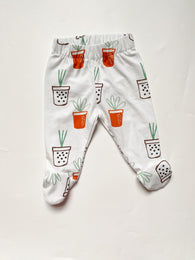 PLANT footed baby leggings