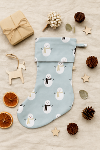 SNOWMAN organic cotton stocking