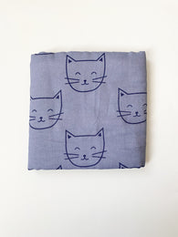 CAT baby bamboo muslin blanket/ swaddle