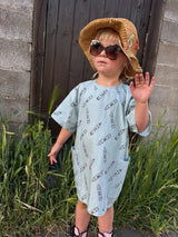 CRAYON PENNY oversized pocket t-shirt dress