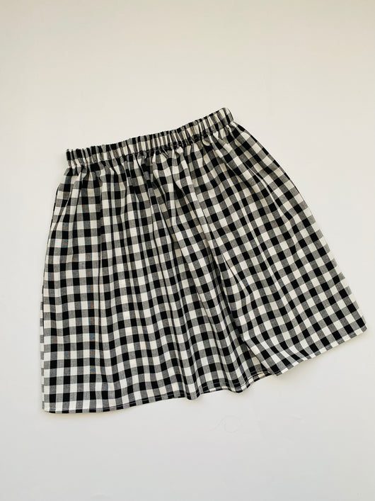 GINGHAM midi skirt